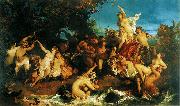 Hans Makart Deutsch: Der Triumph der Ariadne oil painting reproduction